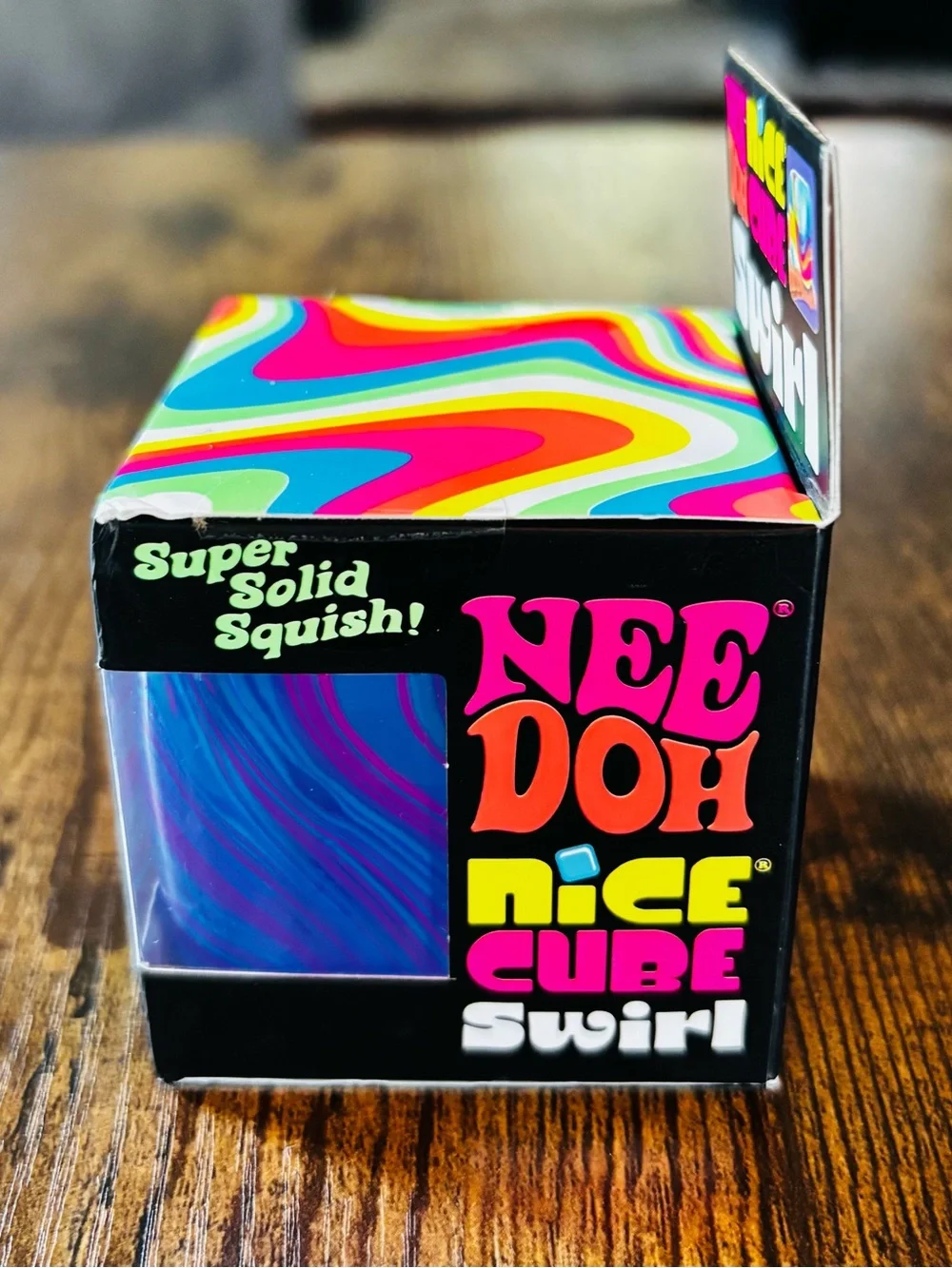 Needoh Cube Swirl - Purple & Blue Swirl Squishy. Hot toy!